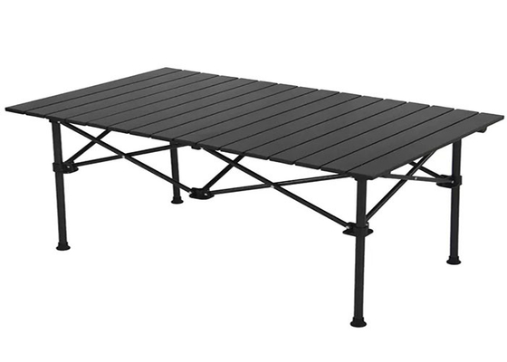 バーベキュー パーティーの正方形のための屋外の防水アルミニウム携帯用キャンプ テーブルは上を転がします