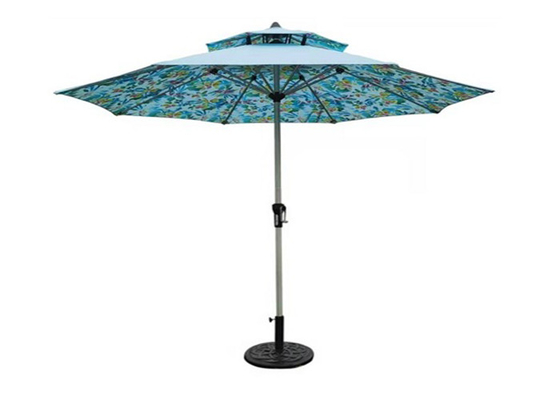 日曜日の保護は2.5 Mの屋外の傘、アルミニウム ポリエステル庭日曜日パラソルを影で覆う
