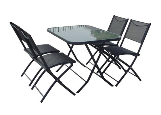 でき事のためにさびないアルミニウム フレームの庭の折りたたみ式テーブルおよび椅子