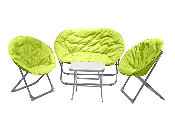 多色刷りの折るテラス テーブルおよび椅子のErgonomics月の椅子セット