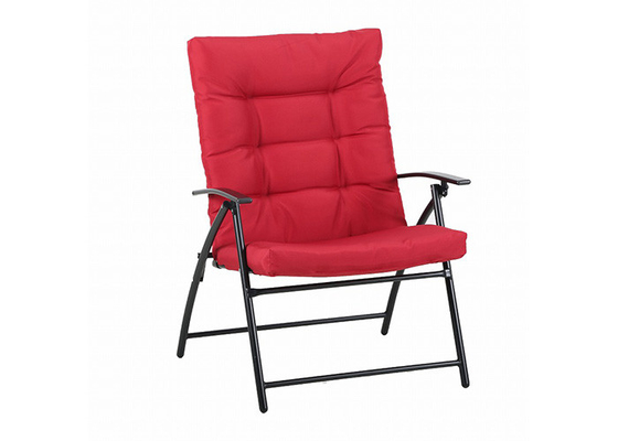 容易鋼鉄折るパッドを入れられた椅子ポリ塩化ビニールを塗った屋内に運びなさい