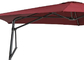 180gポリエステル喫茶店の庭の屋外のテラスの傘の調節可能な日曜日の陰の傘