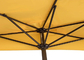 陰の帆立貝Edgen 150cmのための現代商業草のテラスの傘