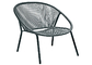 紫外線抵抗力がある金属の藤の椅子、K.D. Grey Rattanの積み重ね可能な椅子