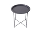 折る46x52cmの現代円形の側面のテーブルは反錆の防水屋外に金属をかぶせる