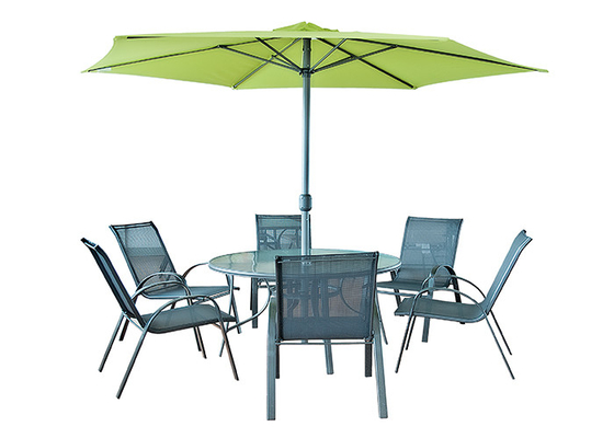 OEM ODMの傘の環境の友好的の屋外のテラスのテーブルそして椅子
